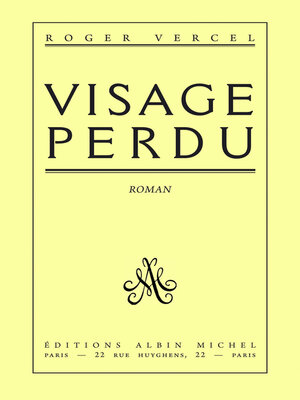 cover image of Visage perdu